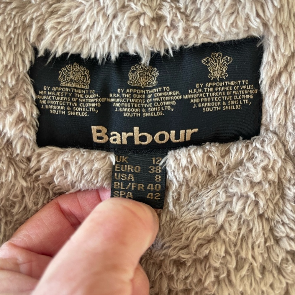 Barbour Navy Quilted Lined Women's Puffer Jacket - Picture 4 of 5